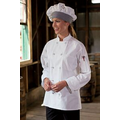 Classic Knot Chef Coat White - Poly Cotton Twill